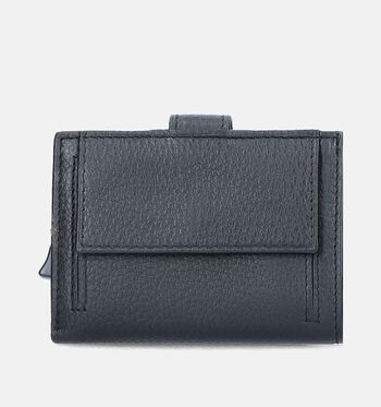 Crinkles Portemonnees Zwart/Cognac/Bruin/Groen