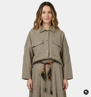 Minuit Vestes Beige/Bleu