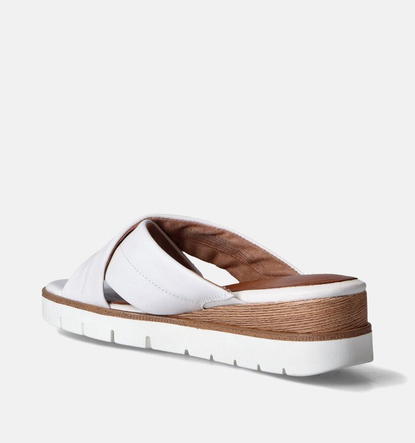 Tamaris Witte Slippers met sleehak voor dames (354343)