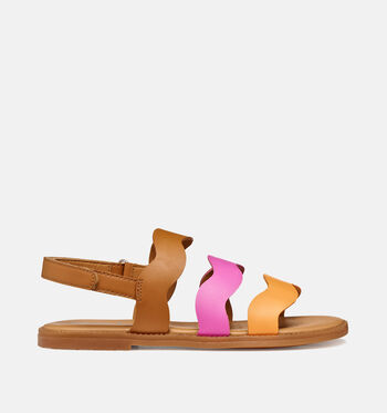 Geox Sandales Blanc/Cognac