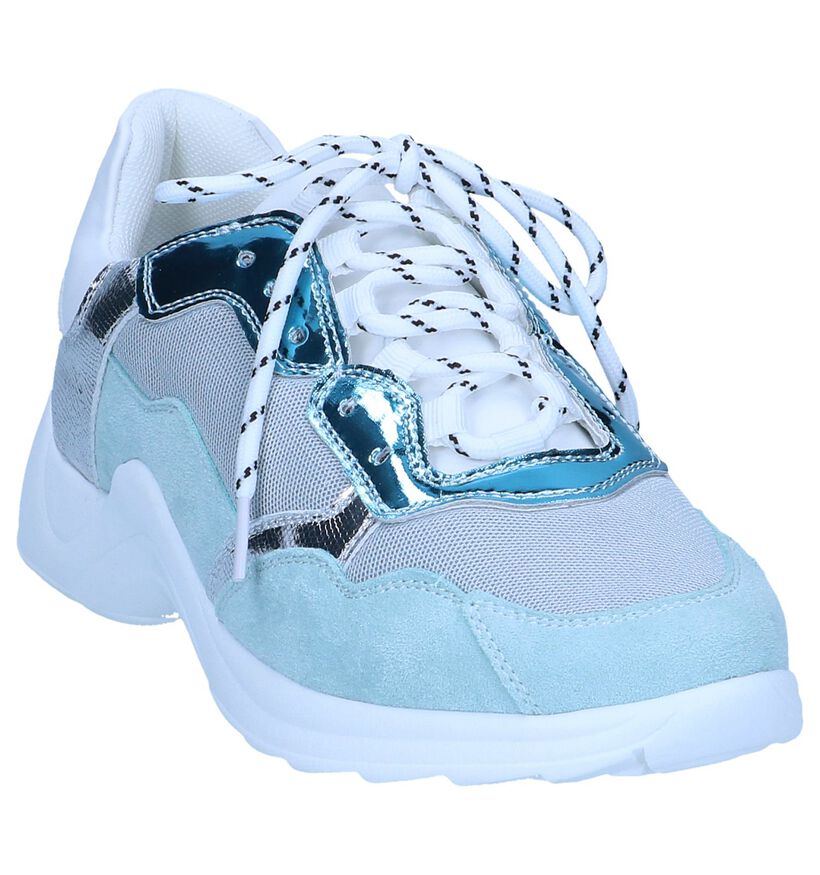 Blauwe Geklede Sneakers Vanessa Wu , , pdp
