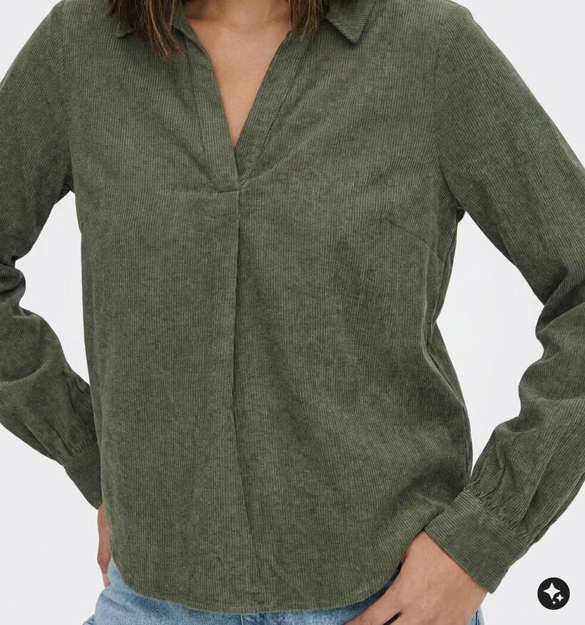 Vero Moda Elly Forest Night Donkergroen Hemd voor dames (379704)