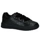 Zwarte Creepers Sneakers Geox, Zwart, list