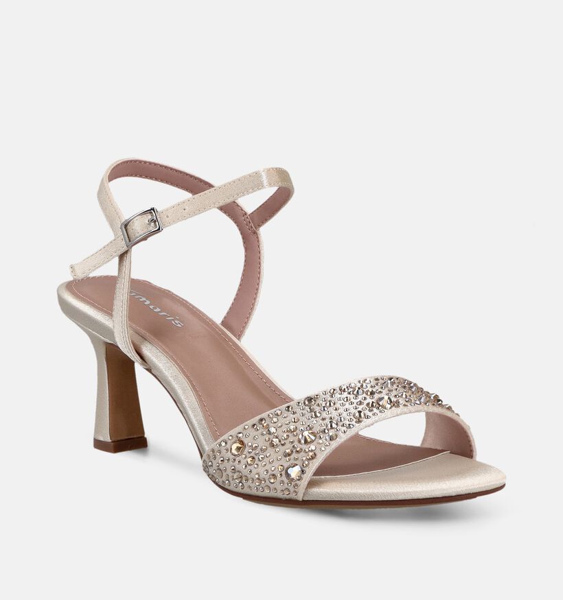 Tamaris Sandales &agrave; talons en Nacre pour femmes (371709)