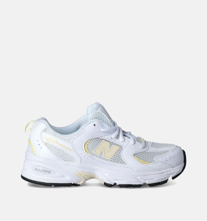 New Balance 530 Baskets en Blanc pour filles, garçons (353446) - pour semelles orthopédiques