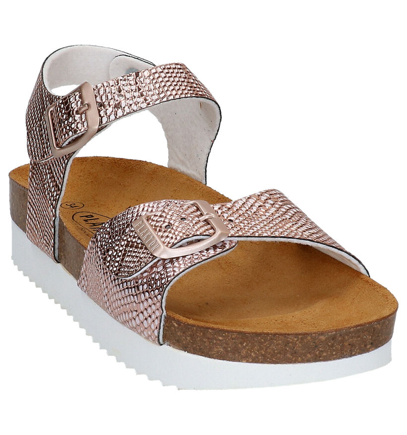 Plakton Sandales en Or rose en simili cuir (271801)