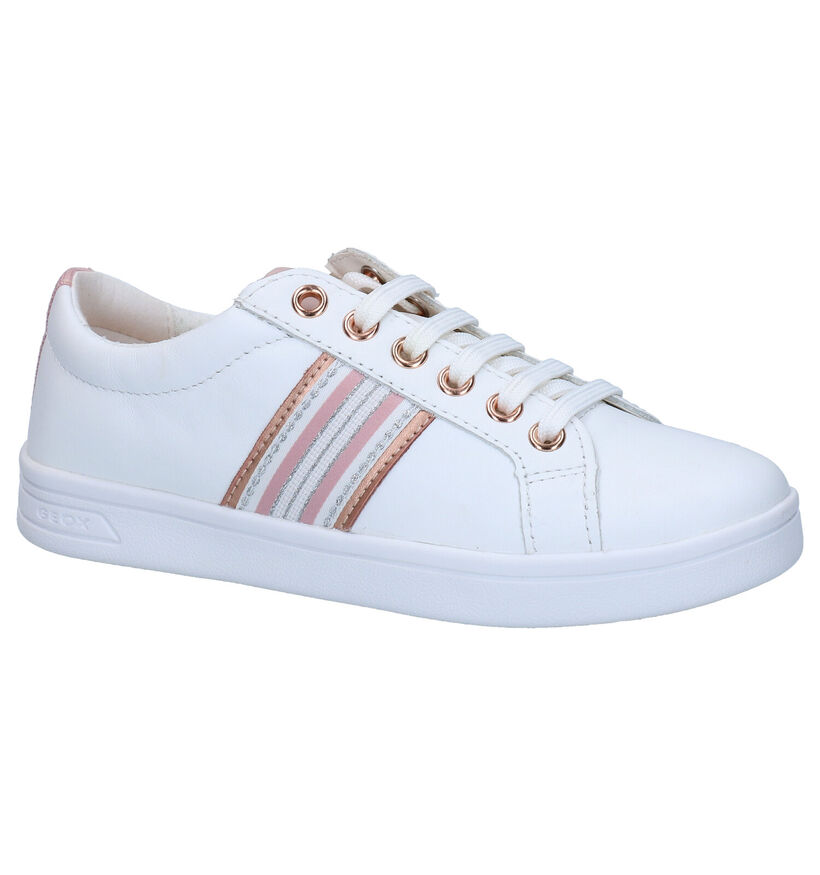 Geox Dj Rock Chaussures à lacets en Blanc en cuir (286925)