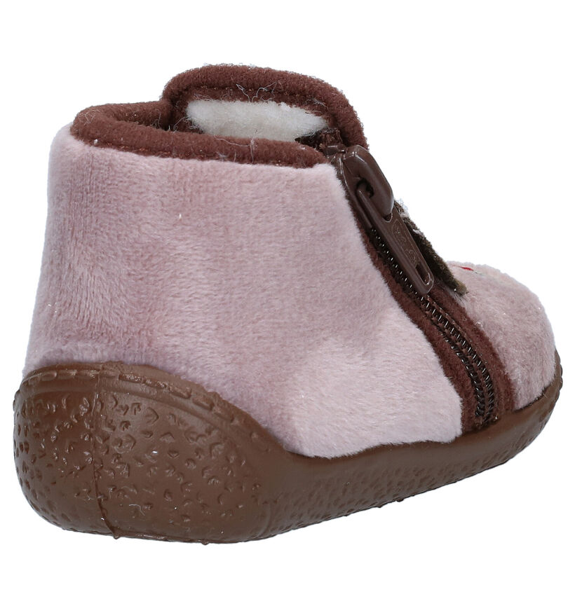 Milo & Mila Pantoufles fermées en Bleu clair en textile (281575)