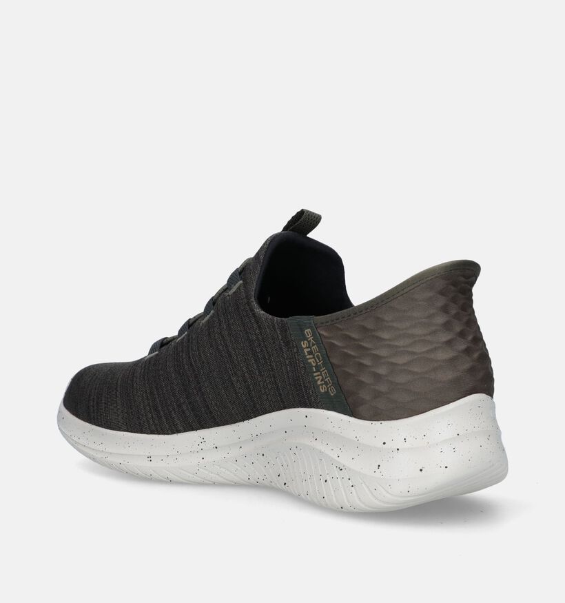 Skechers Ultra Flex 3.0 Right Away Kaki Sneakers voor heren (340824)