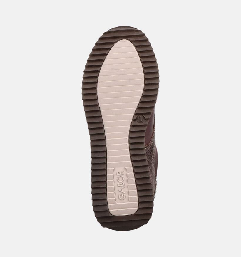 Gabor Comfort Baskets en Brun fonc&eacute; pour femmes (380040) - pour semelles orthop&eacute;diques