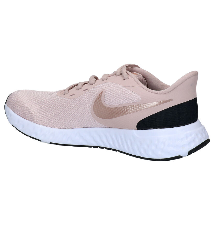 Nike Revolution 5 Zwarte Sneakers in kunstleer (290920)