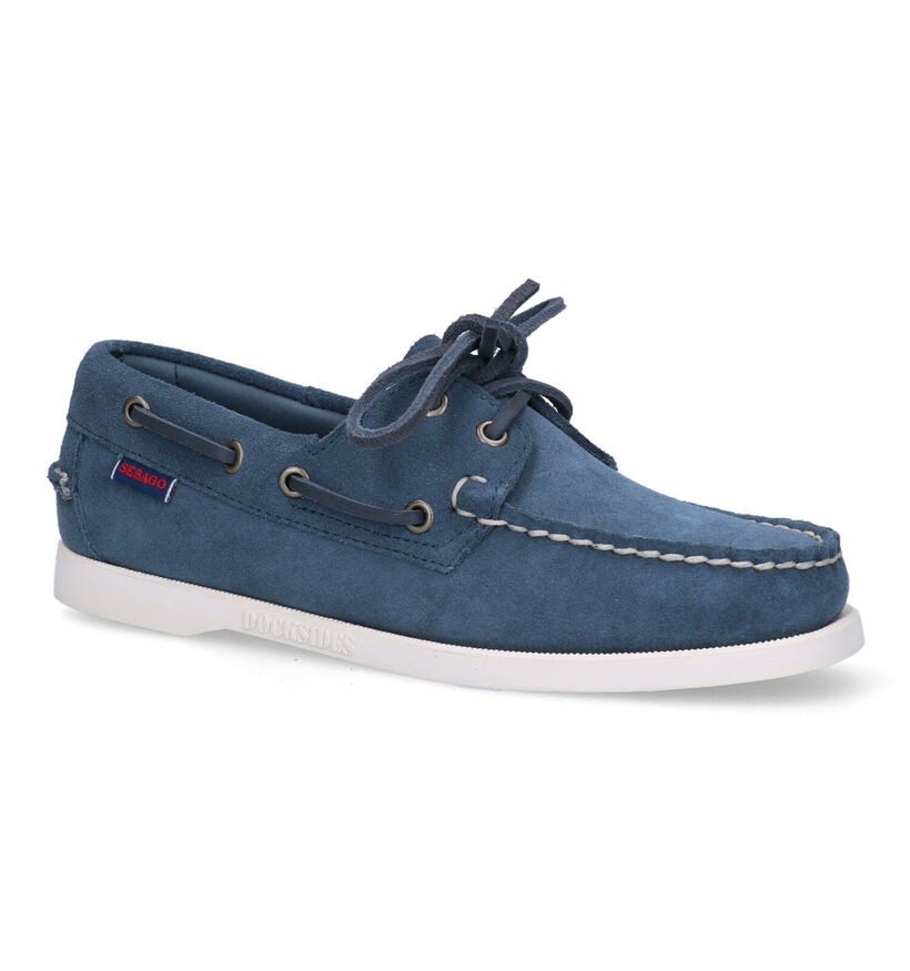 Sebago Dockside Blauwe Bootschoenen voor dames (324095)