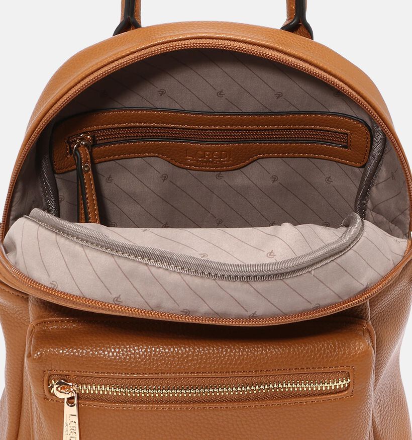 L.Credi Budapest Sac &agrave; dos en Cognac pour femmes (379576)