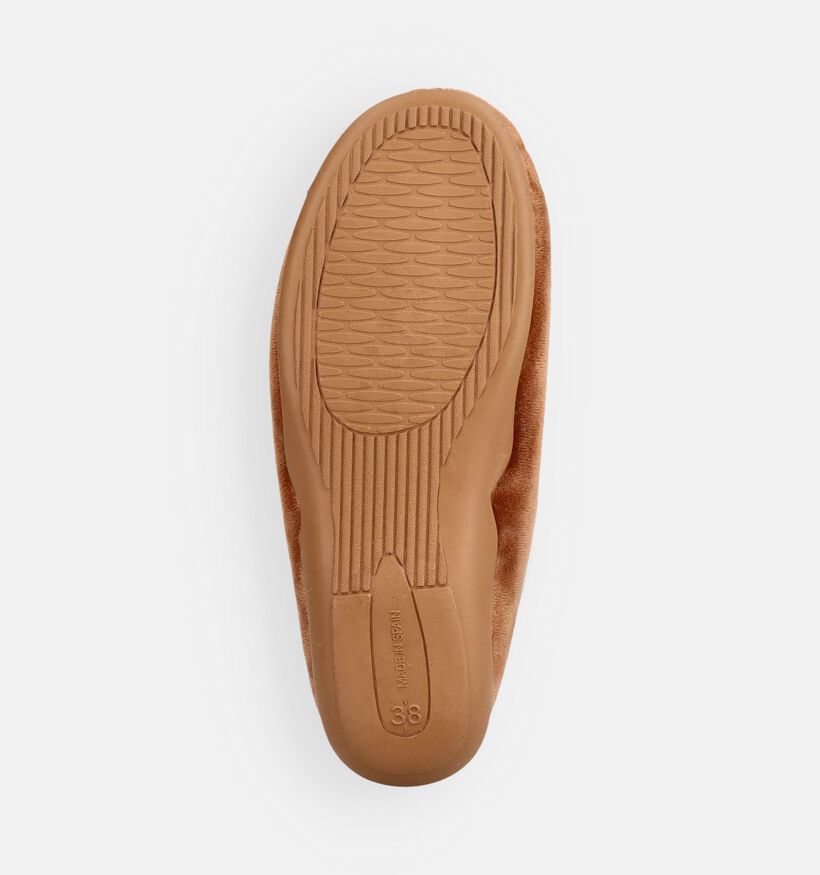 Comfort Plus Cognac Pantoffels voor dames (380871)