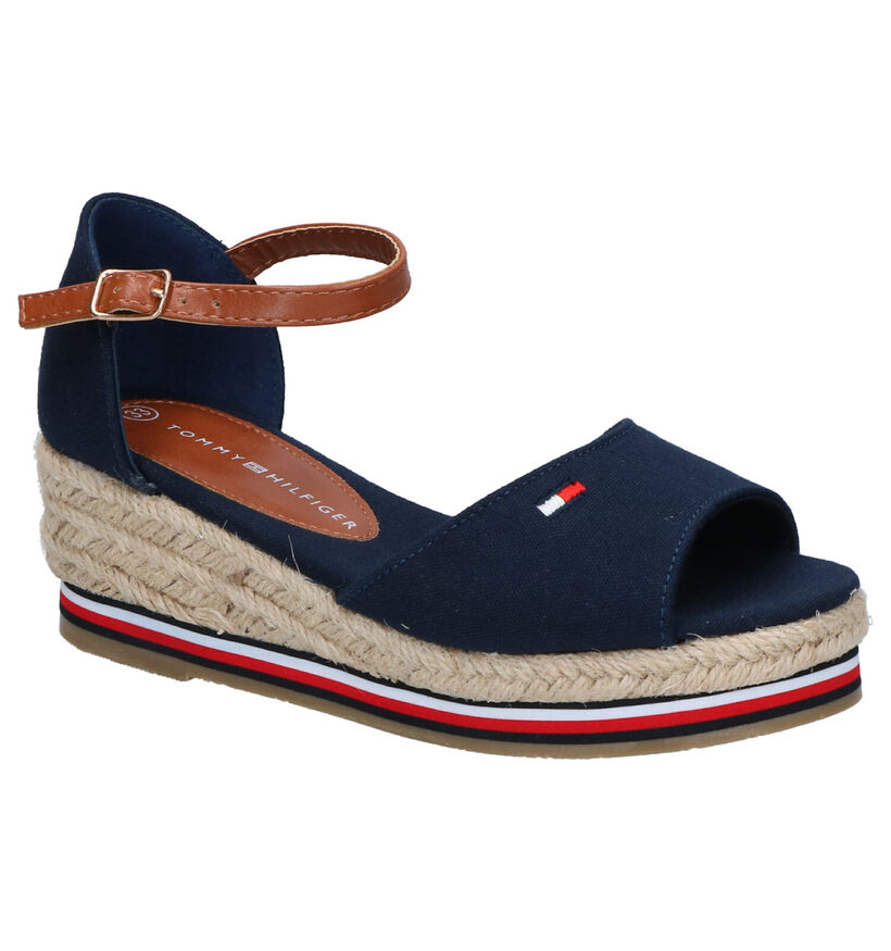 Tommy Hilifger Donkerblauwe Sandalen in stof (266575)