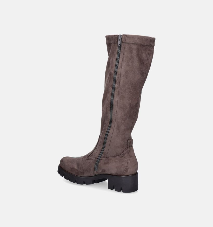 Gabor Bottes stretch en Taupe pour femmes (347061) - pour semelles orthopédiques