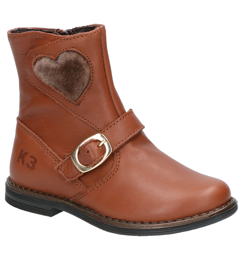 K3 Bottes basses en Cognac en cuir (254943)