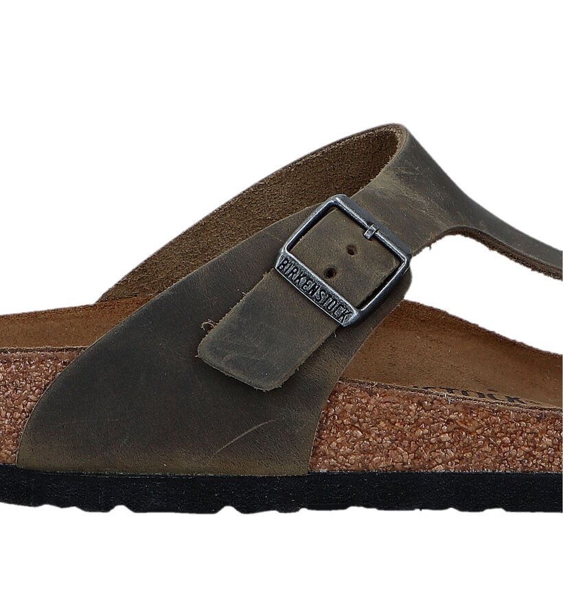 Birkenstock Gizeh Tongs en Noir pour hommes (337874)