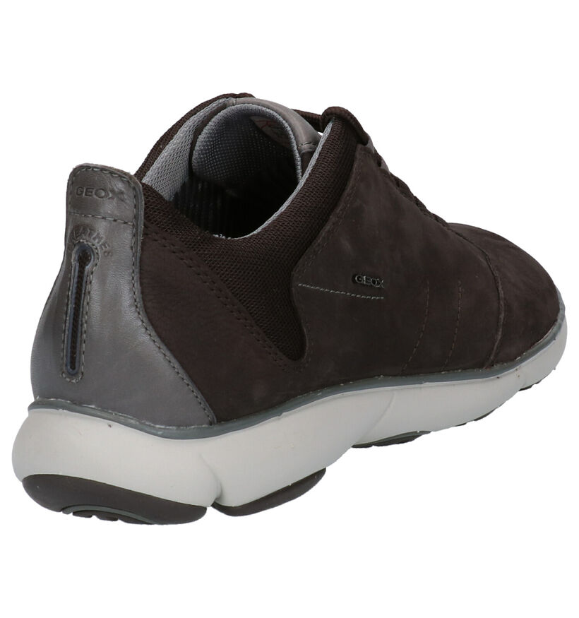 Geox Grijze Sneakers in leer (264012)