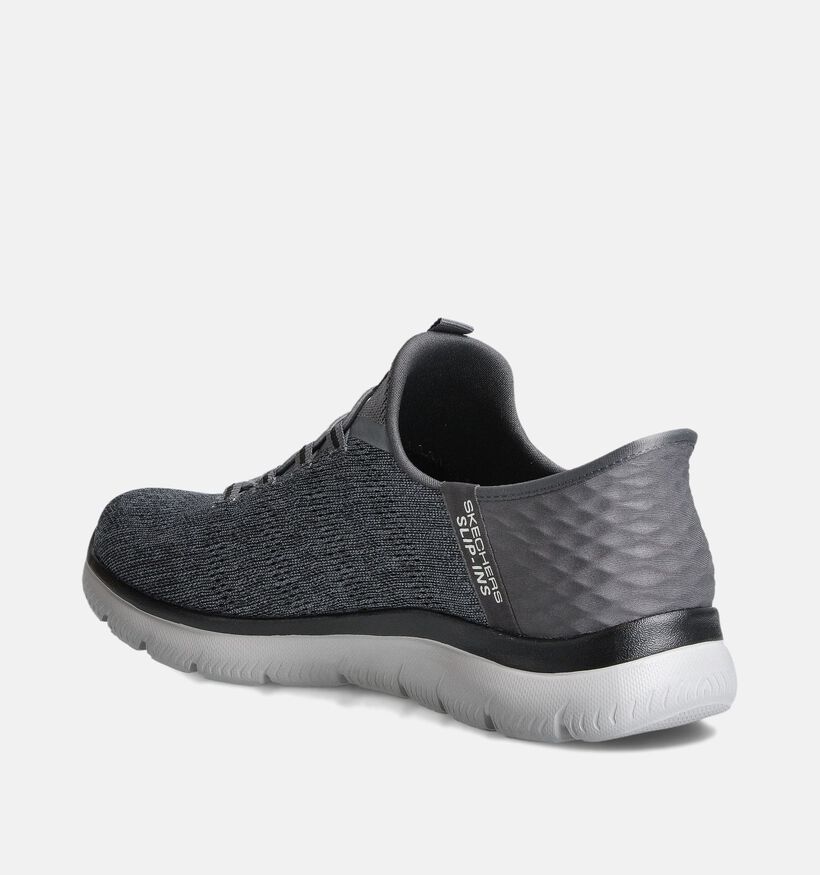 Skechers Summits Key Pace Grijze Slip-ins voor heren (353217)