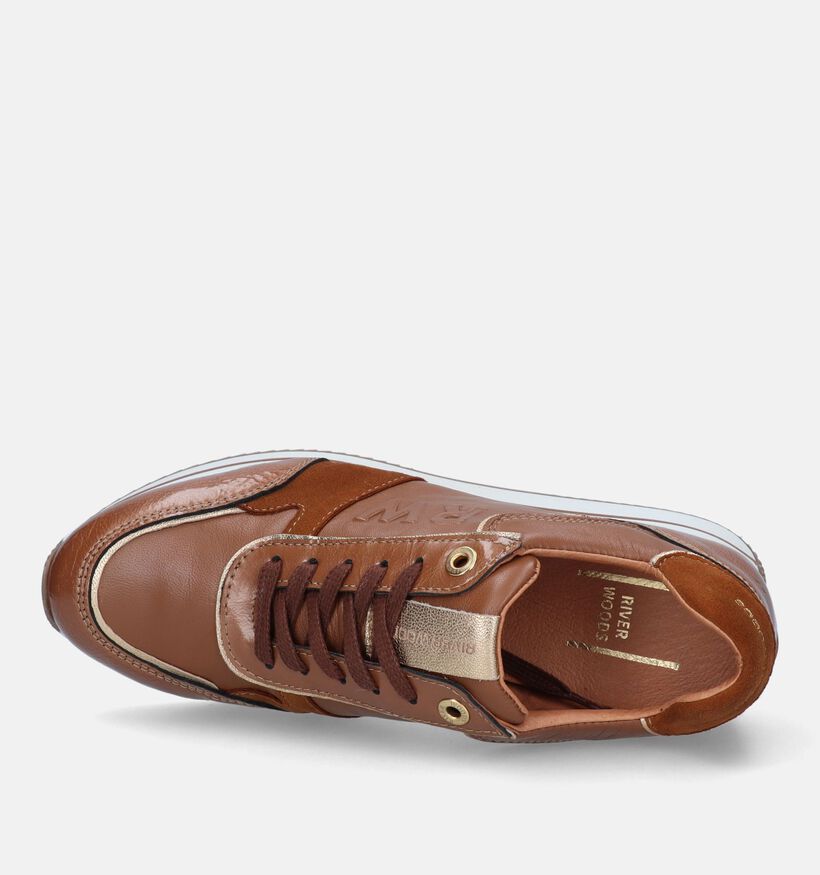 River Woods Marylou Cognac Sneakers voor dames (333130) - geschikt voor steunzolen