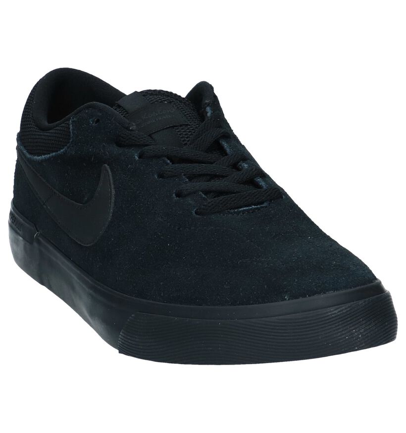 Nike SB Koston Zwarte Skateschoenen in daim (233442)