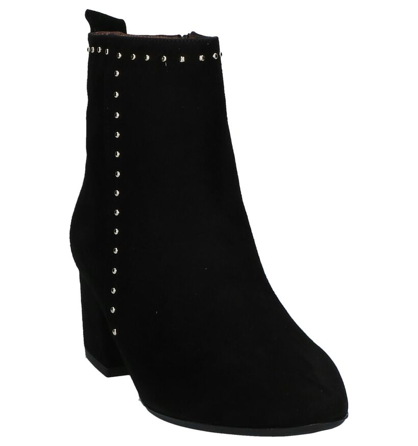 Wonders Bottillons en Noir en daim (232055)