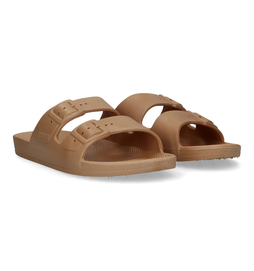 Freedom Moses Basic Nu-pieds en Vert Kaki pour femmes (340276)