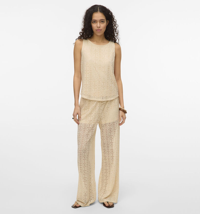 Vero Moda Maya Beige Kanten Broek voor dames (369394)