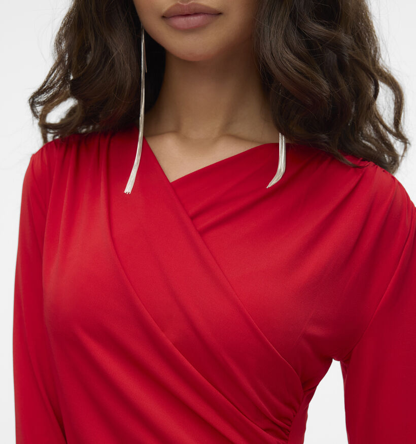 Vero Moda Rasmine Robe longue en Rouge pour femmes (349037)