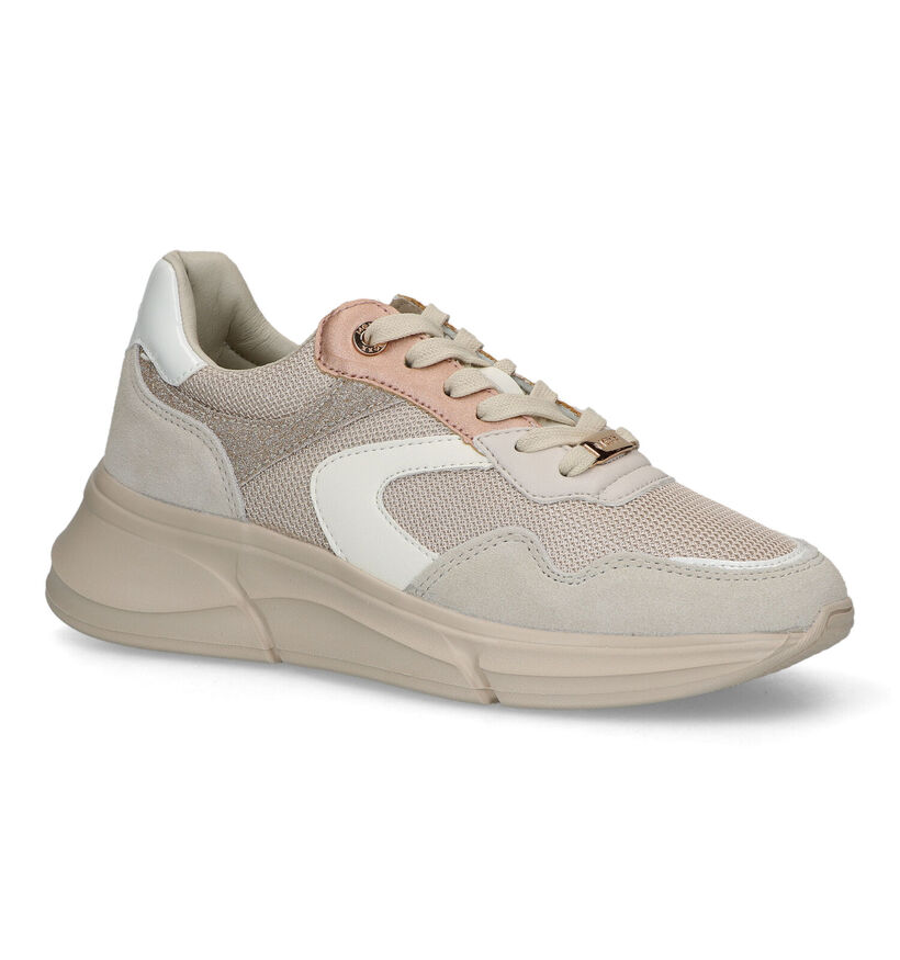 Mexx Jilou Beige Sneakers voor dames (319598) - geschikt voor steunzolen