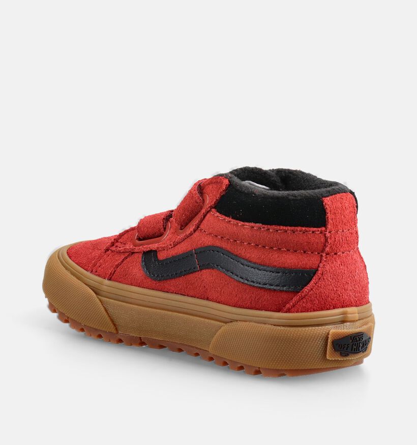Vans SK8 MID Reissue Rode/Zwarte Sneakers voor jongens, meisjes (376410)