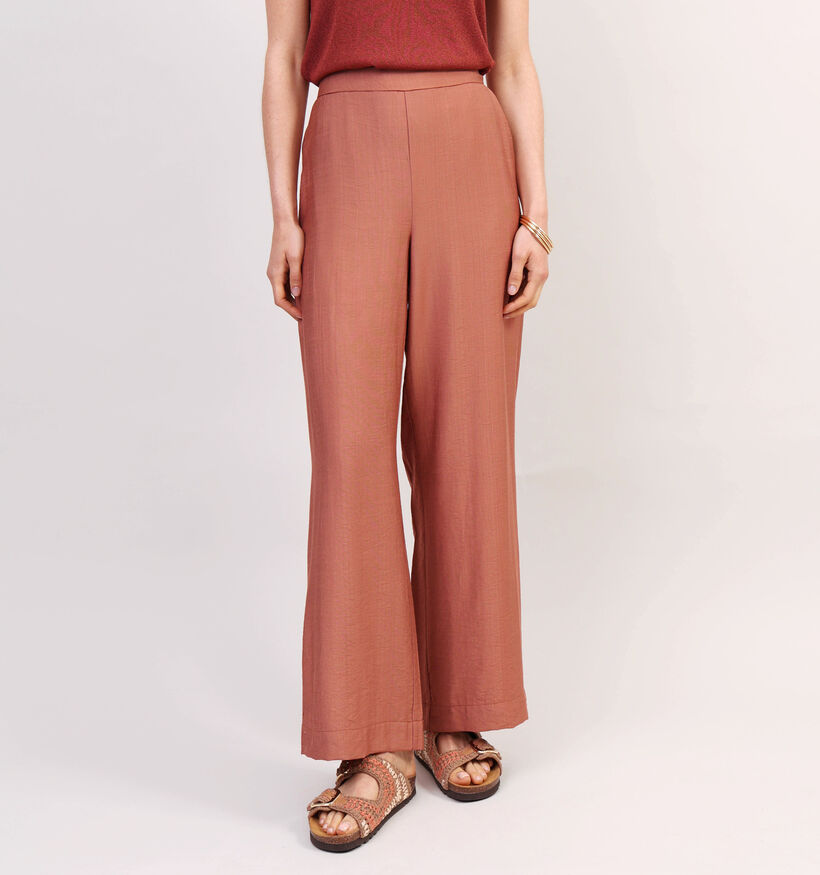 Minus Seria Bruine Wijde Broek voor dames (359029)