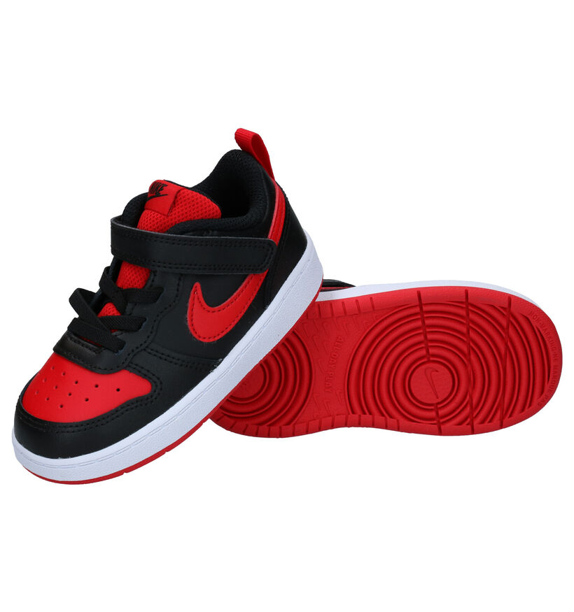 Nike Court Borough Baskets en Noir pour filles, garçons (325381)