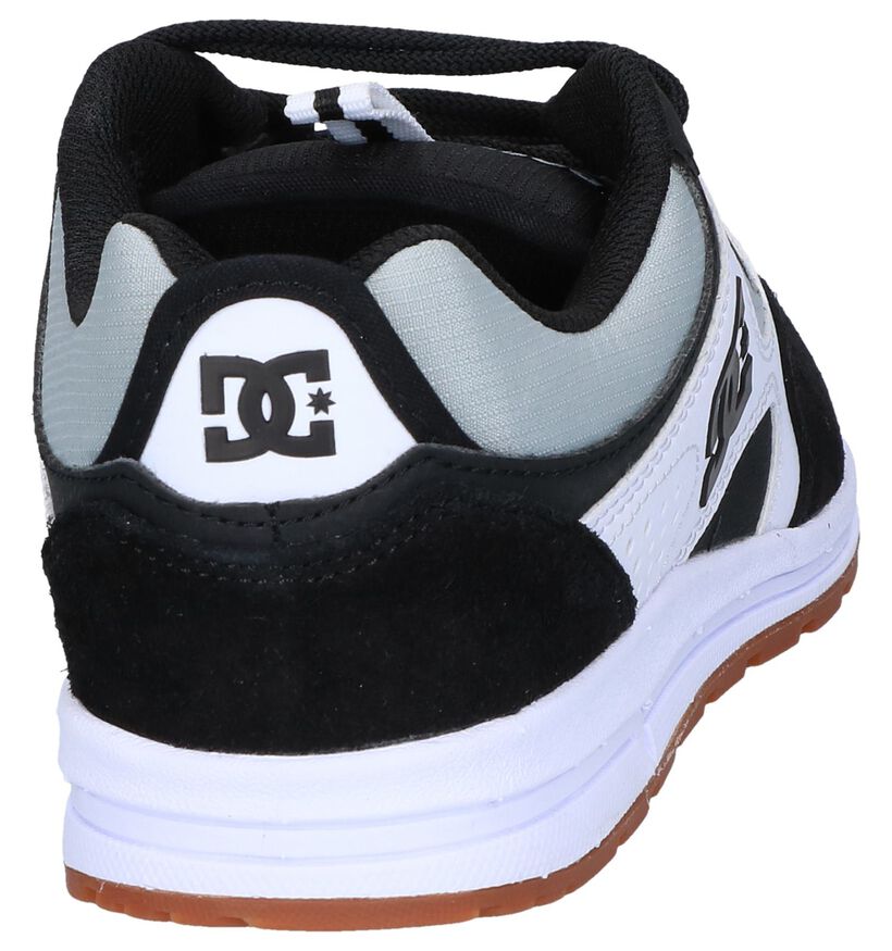 DC Shoes Kalis Lite Zwart/Witte Sneakers in kunstleer (250899)