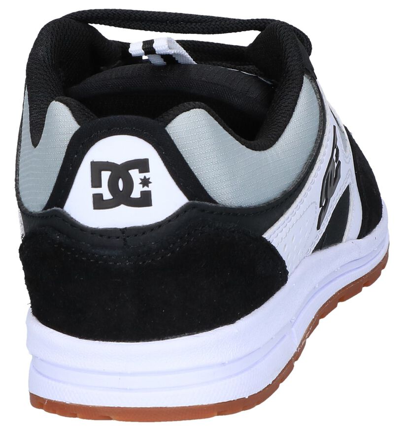 DC Shoes Kalis Lite Baskets en Noir/Blanc en daim (250899)