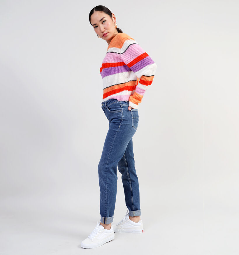 Pieces Brandon Roze Gestreepte trui voor dames (334069)