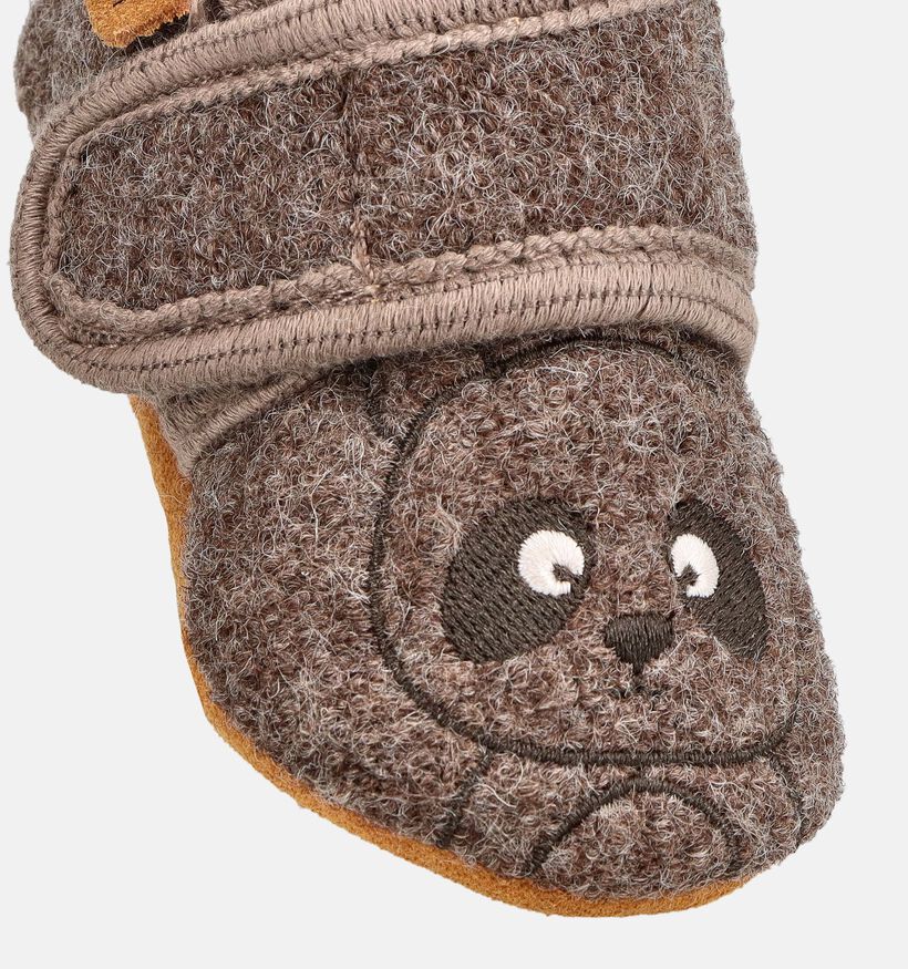 Enfant Chocolate Brown Panda Bruine Babypantoffels voor jongens (379546)