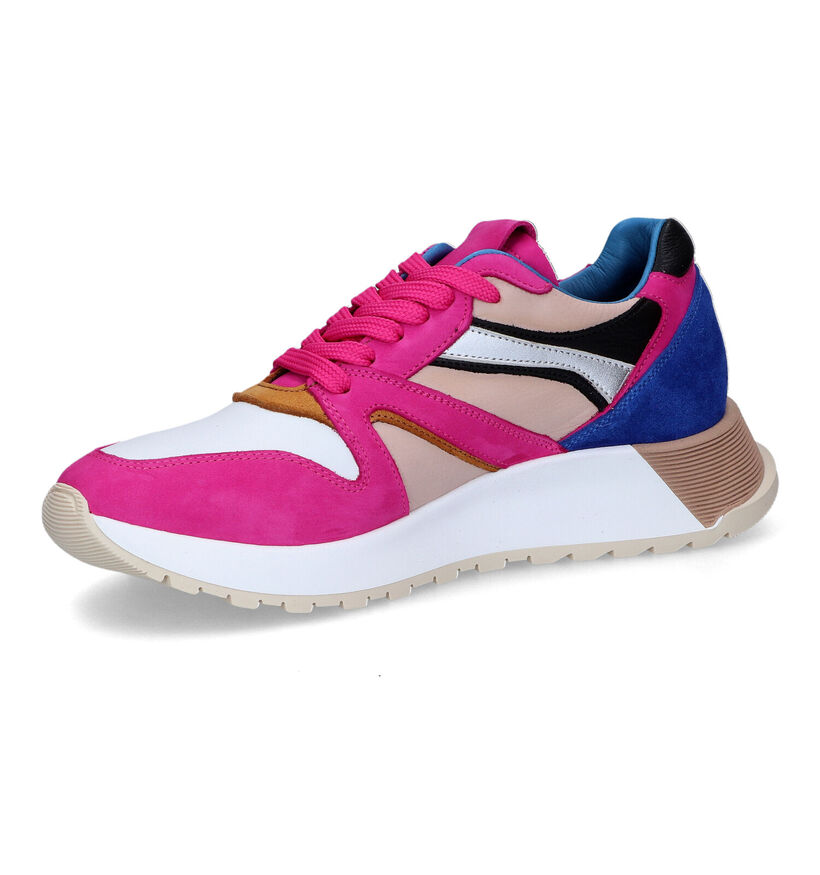 Hip Baskets casual en Rose fuchsia en cuir (316786)