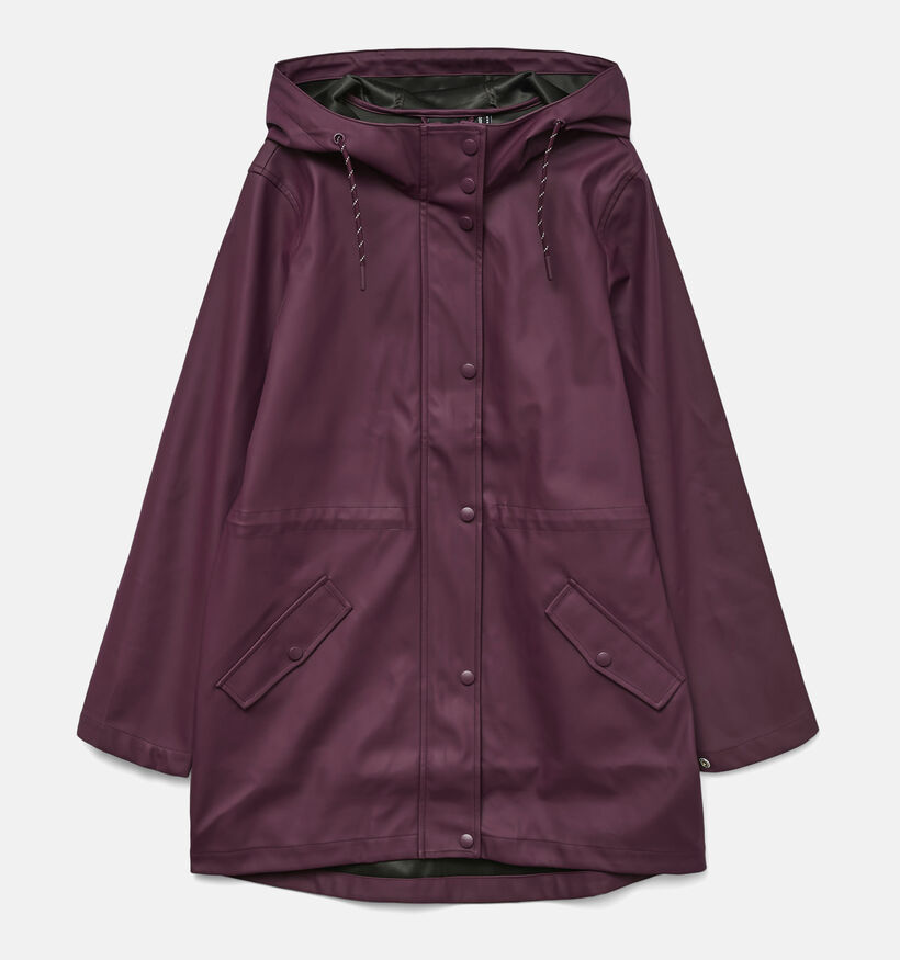 Vero Moda Curve Malou Manteau long en Bordeaux pour femmes (378138)
