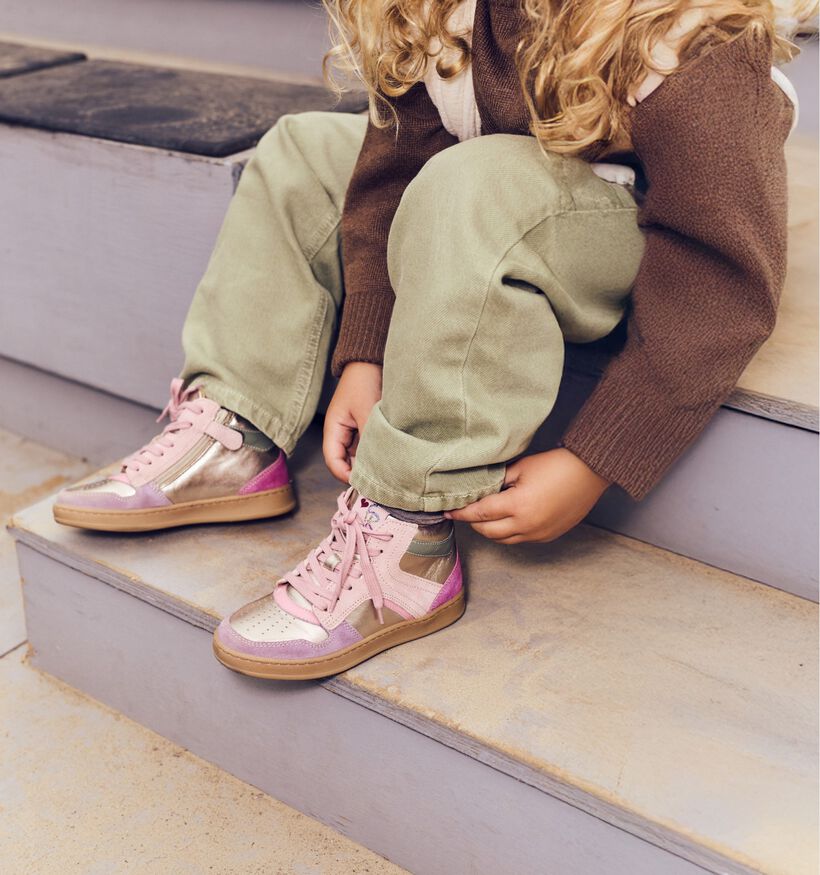 FR by Romagnoli Roze Hoge Sneakers voor meisjes (362374) - geschikt voor steunzolen