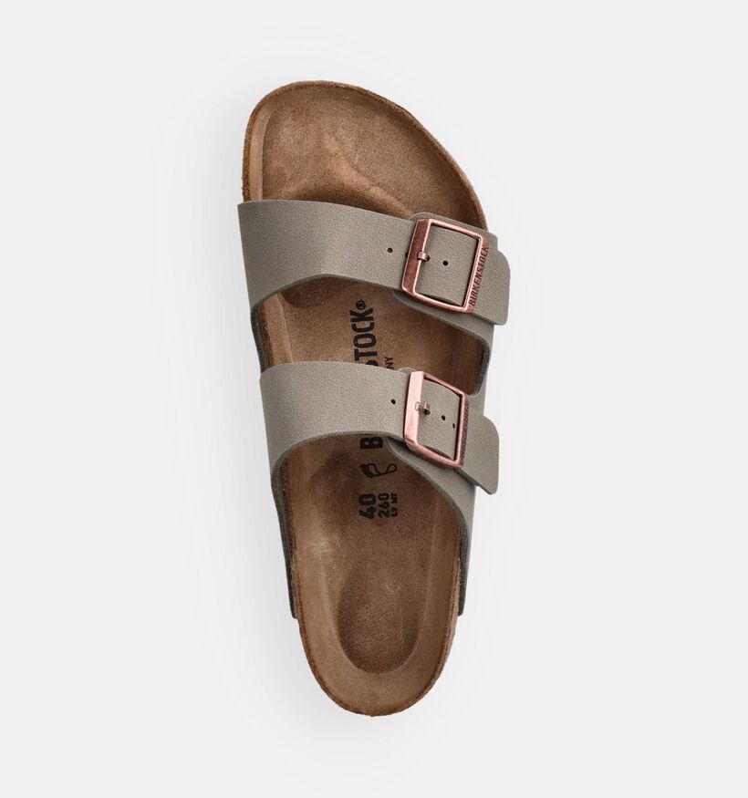 Birkenstock Arizona Nu-pieds en Gris pour hommes (382201)