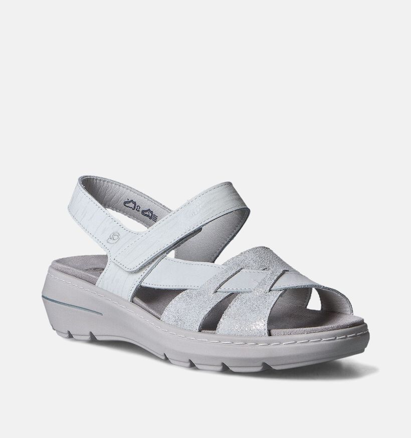 Suave Grijze Sandalen voor steunzolen voor dames (357743) - geschikt voor steunzolen