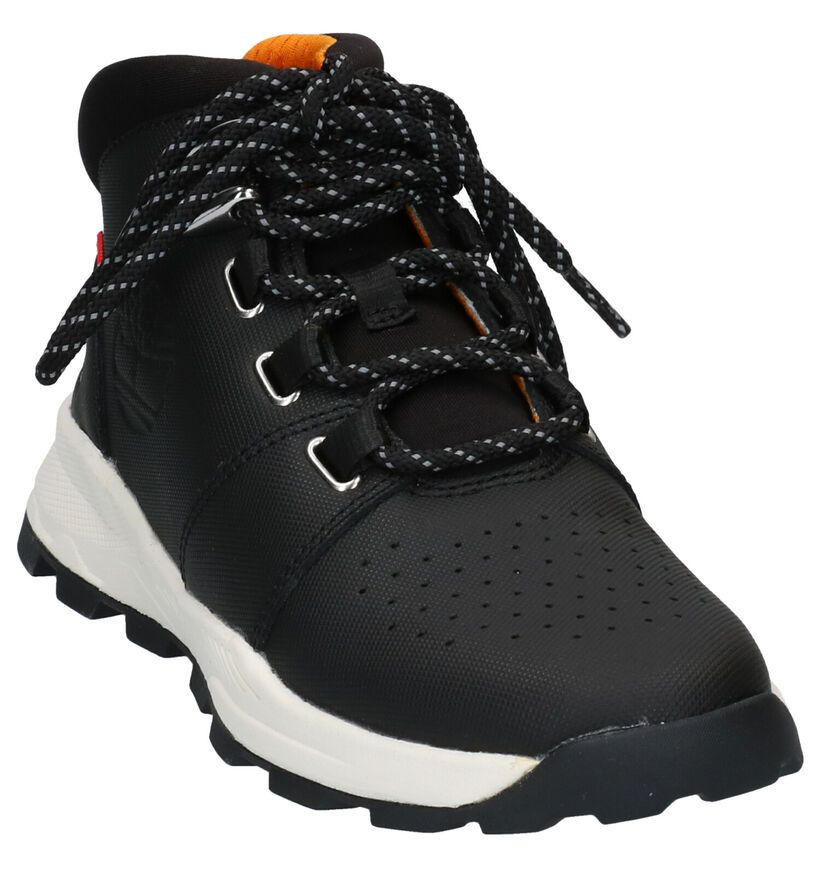 Timberland Brooklyn Mid Zwarte Bottines in leer (293800)
