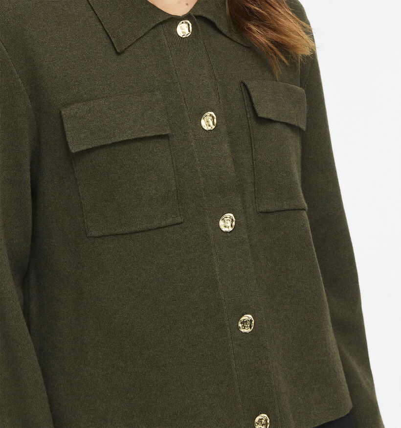Vila Gabe Gilets en Vert fonc&eacute; pour femmes (378447)