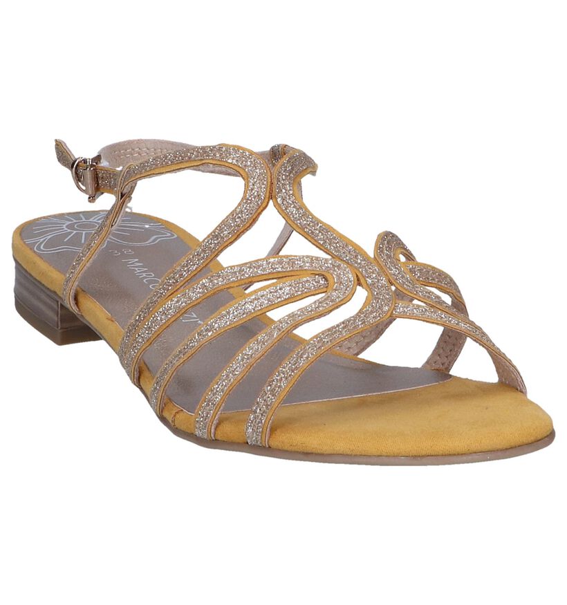 Gele Sandalen Marco Tozzi in stof (243036)