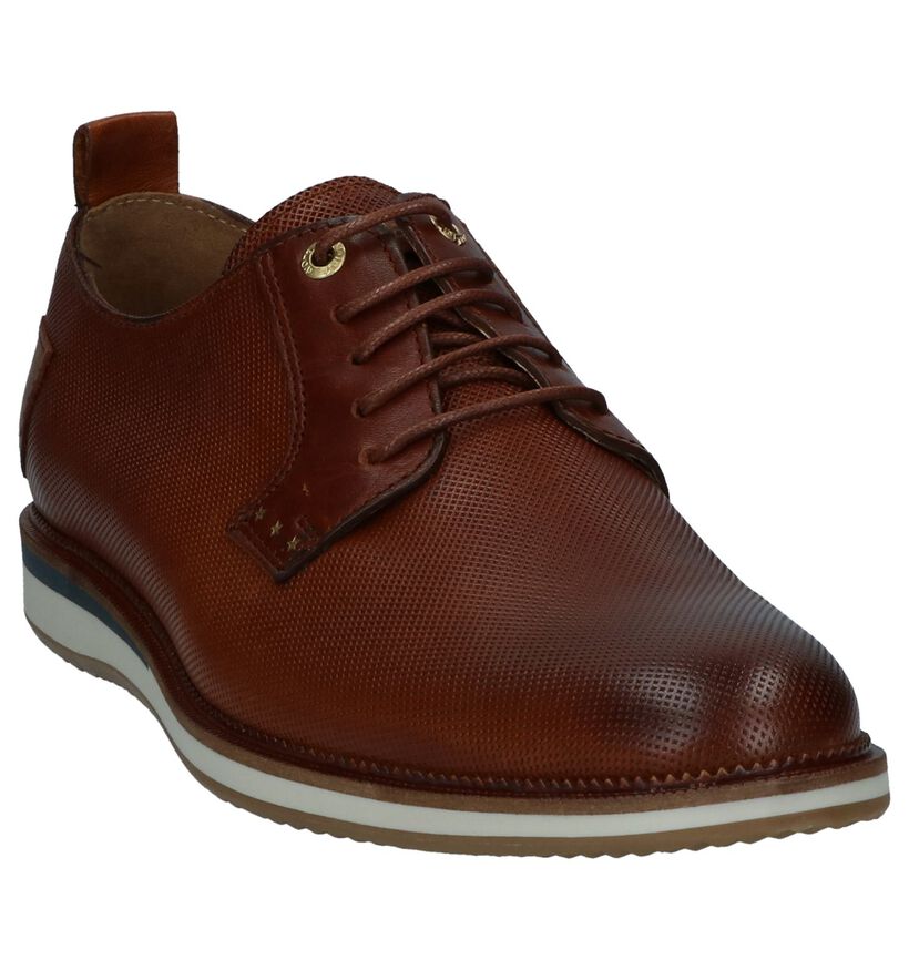 Pantofola d'Oro Fiuggi Low Cognac Geklede Veterschoenen in leer (257415)