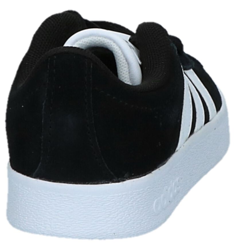adidas VL Court 2.0 Zwarte Sneakers in kunstleer (252556)