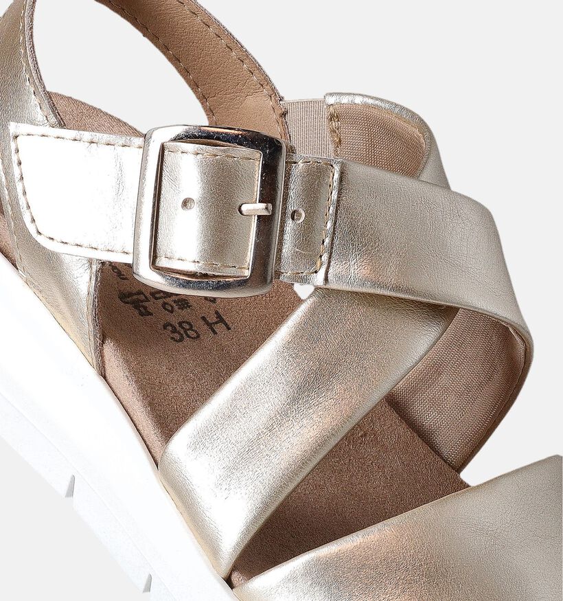 Solemade Maira Sandales pour semelles orthopédiques en Or pour femmes (355729) - pour semelles orthopédiques