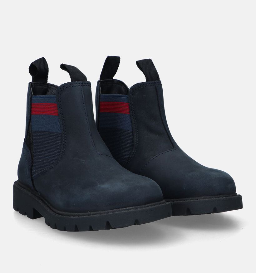 Geox Shaylax Blauwe Chelsea Boots voor jongens (330069) - geschikt voor steunzolen